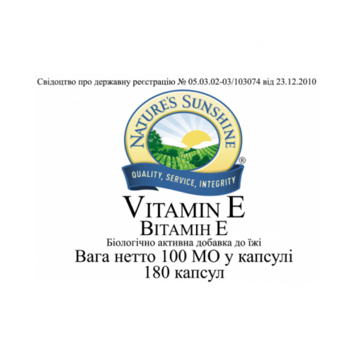 Витамин E | Vitamin E NSP для улучшения кровеносной системы